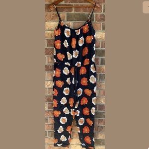 LOFT Medium Floral Jumpsuit Jumper Pants Romper